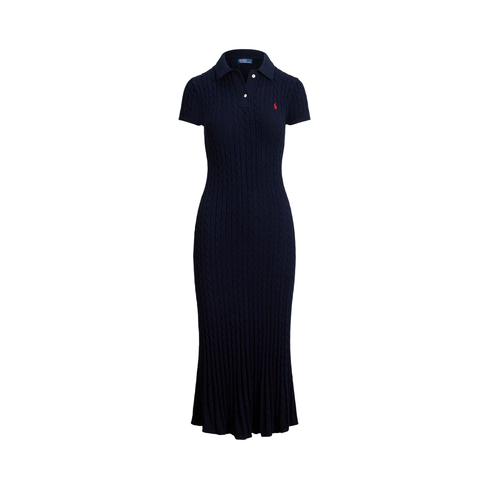 Cable Knit Shirt Dress