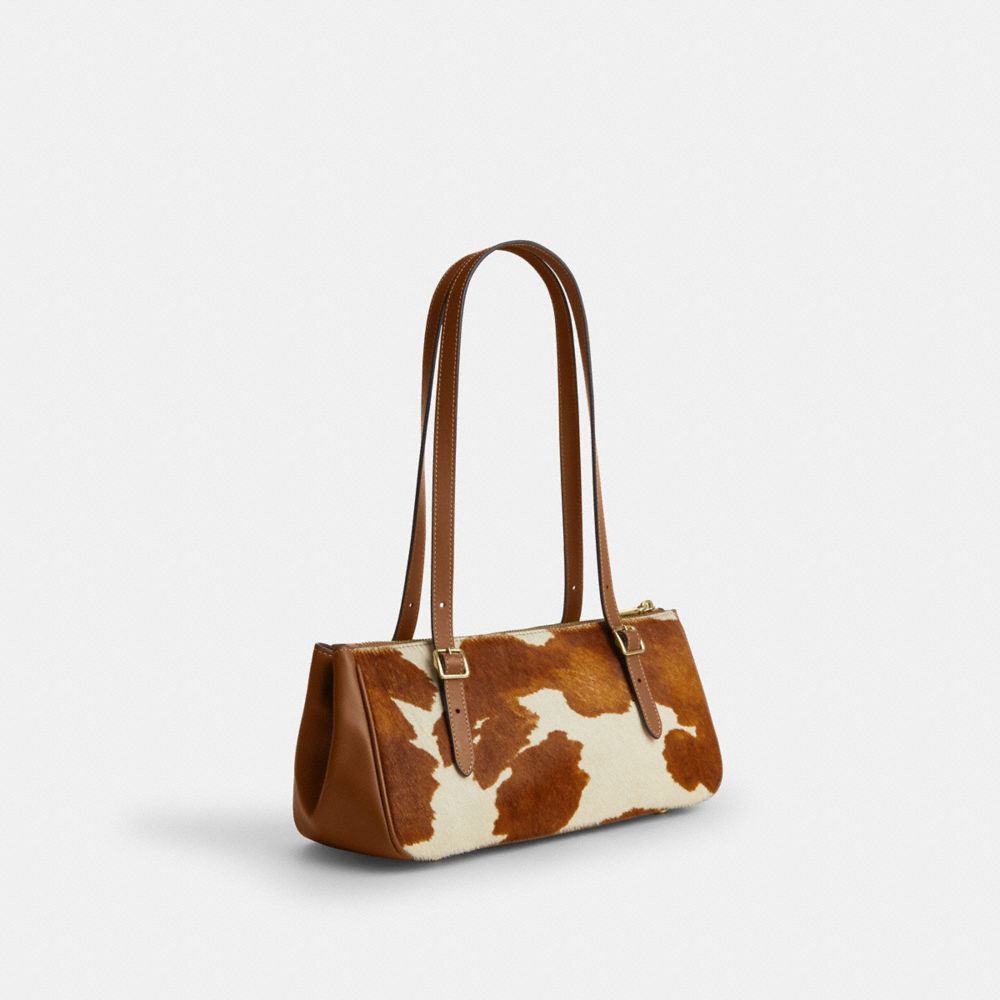 Asher Shoulder Bag In Haircalf With Cow Print