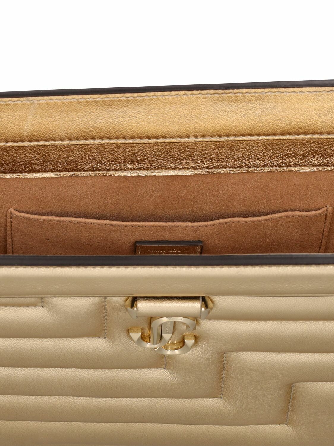 JIMMY CHOO Avenue Quilted Metallic Pouch