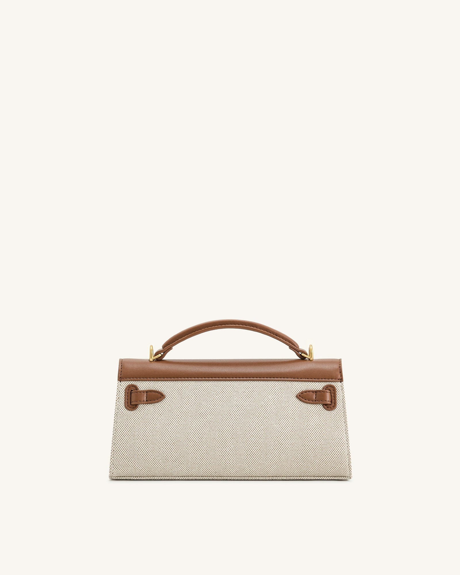 Noor Top Handle Bag - Taupe Brown