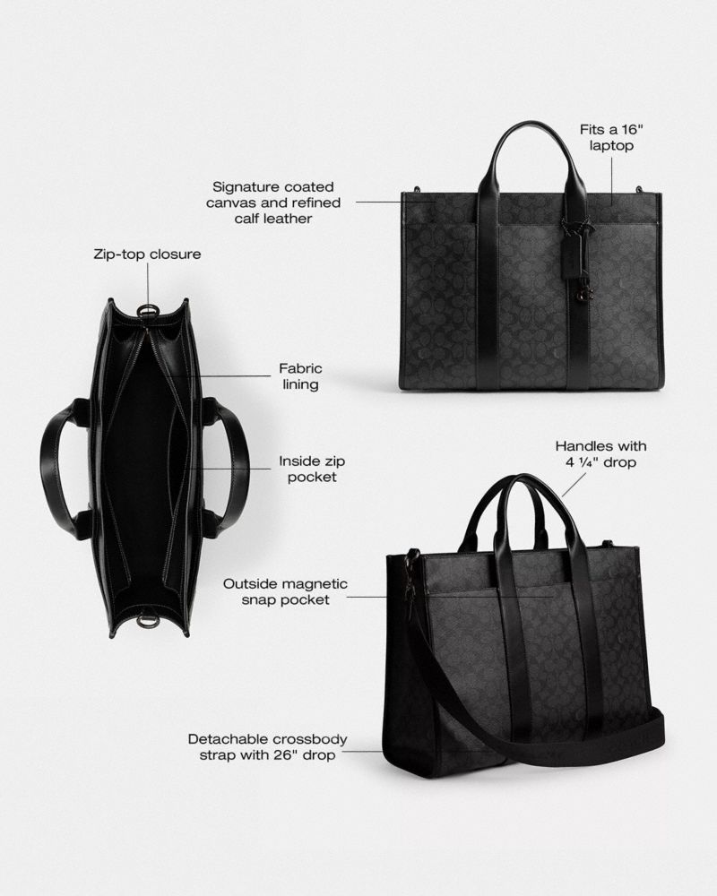Wesley Tote In Signature Canvas