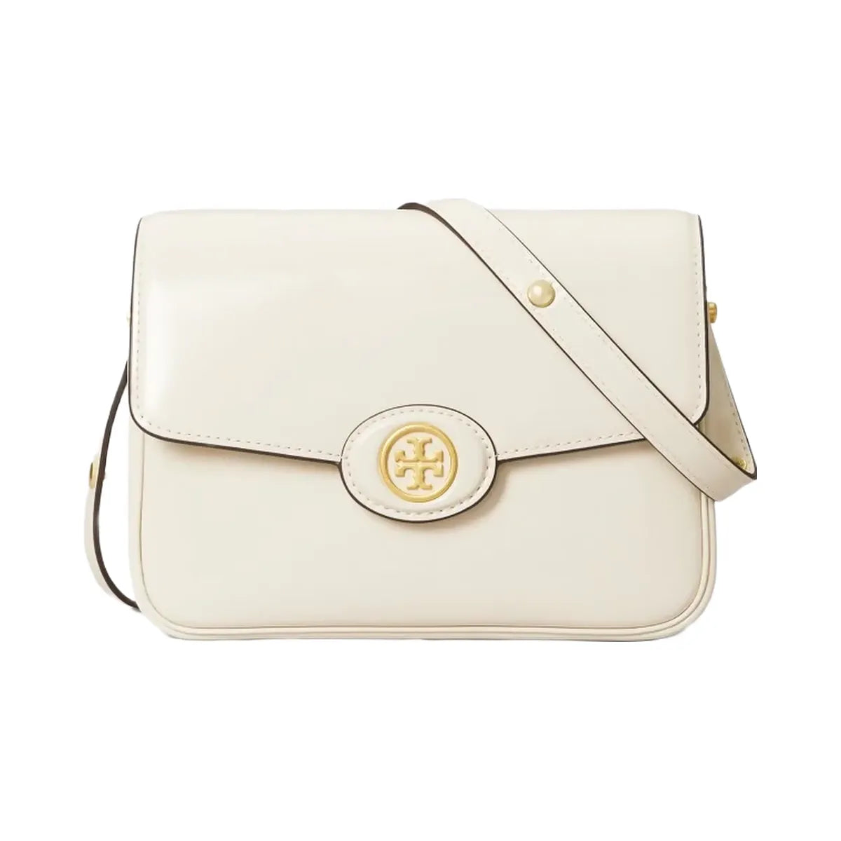 Tory Burch Robinson Spazzolato Shoulder Bag SHEA BUTTER
