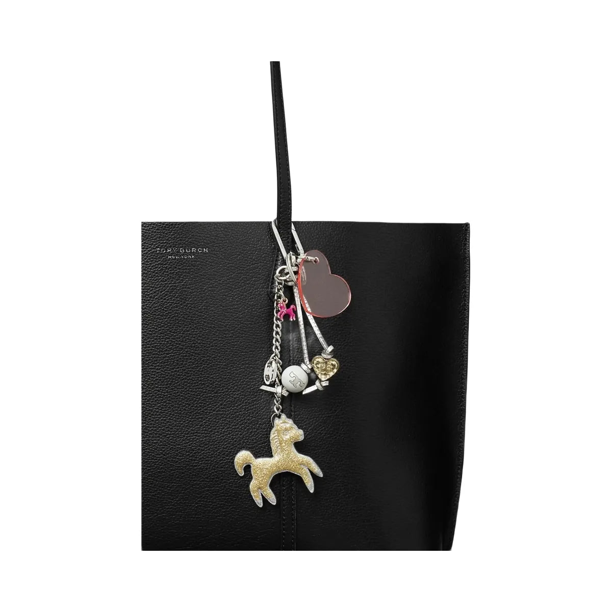 Tory Burch Horse Bag Charm Gold / Multi