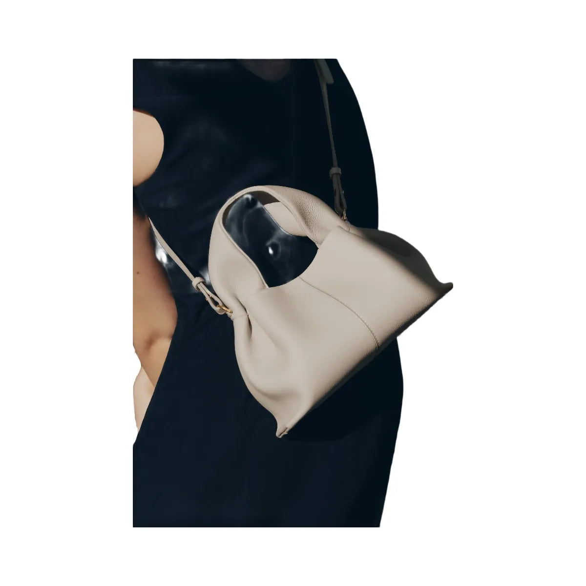 Polene Numero Neuf Mini Textured Chalk