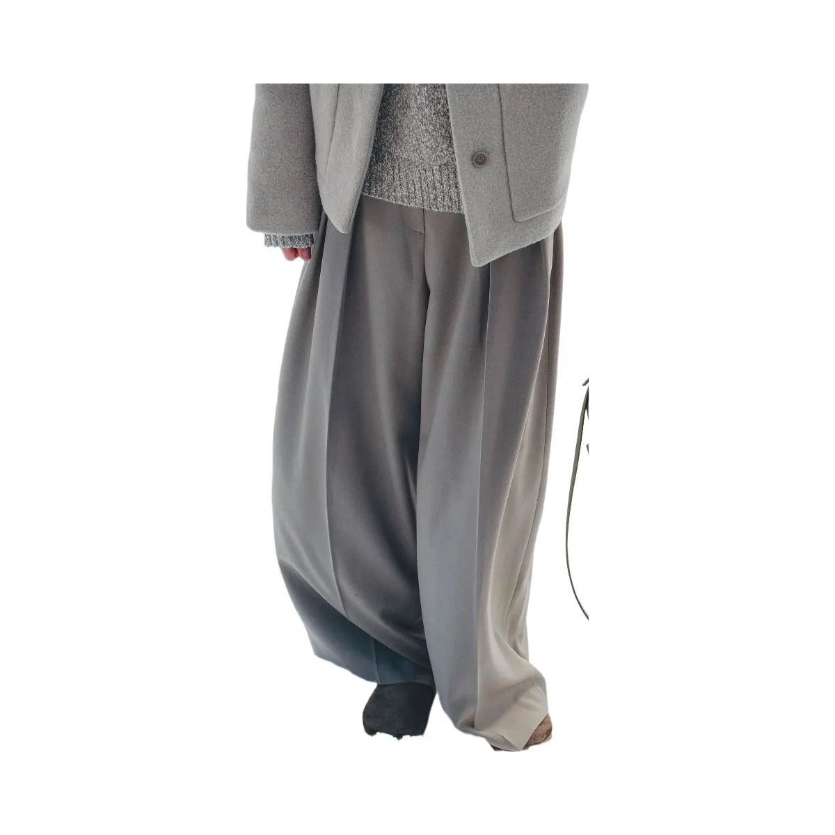 Polene Numero Neuf Mini Textured Smoky Green
