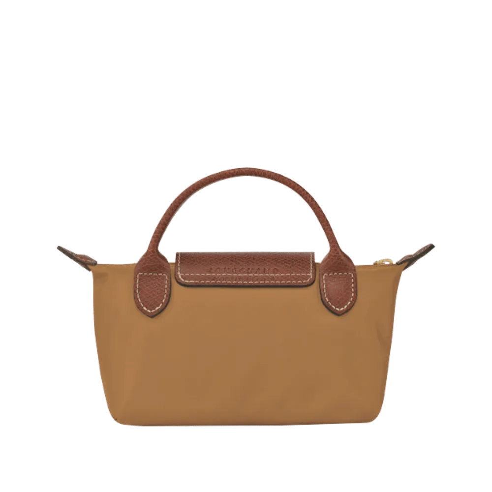 Longchamp Le Pliage Original Pouch with handle Fawn - Recycled canvas