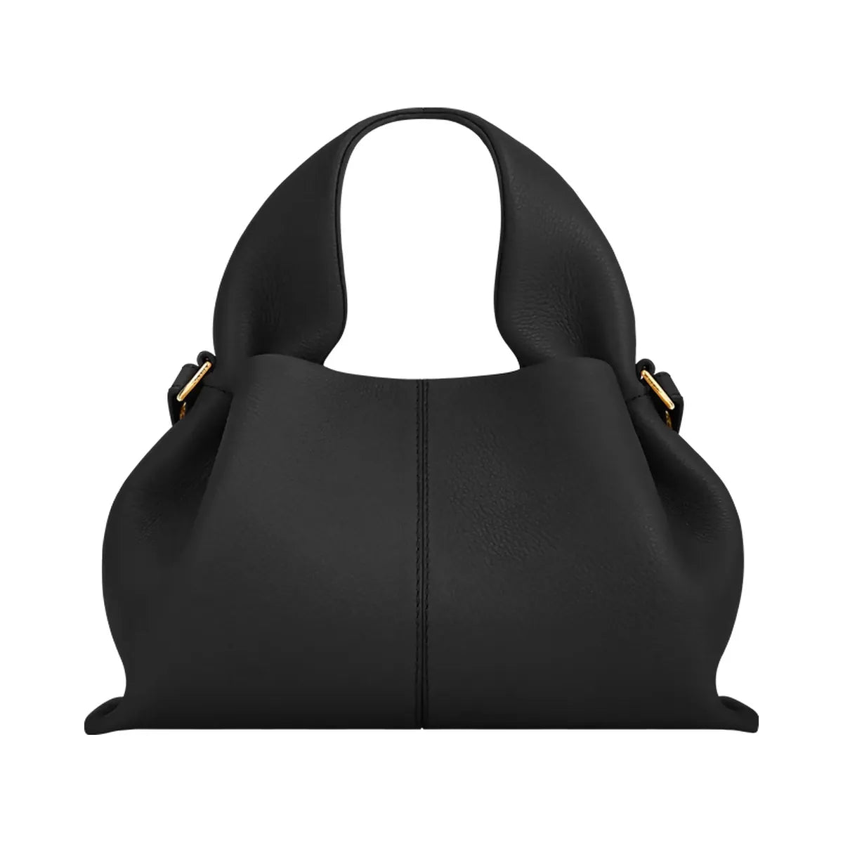 Polene Numero Neuf Mini Textured Black