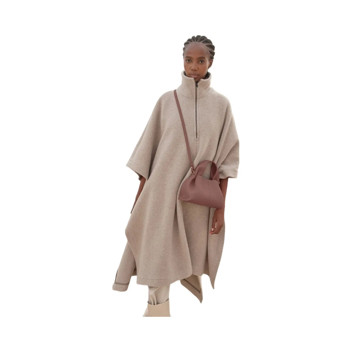 Polene Numero Neuf Mini Textured Blush