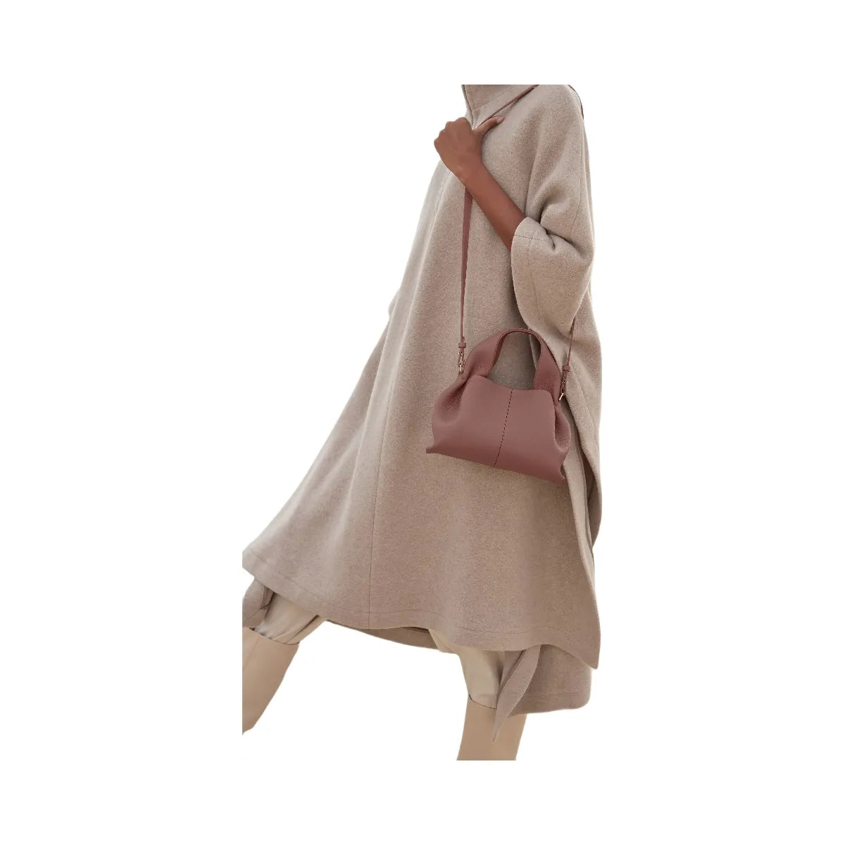 Polene Numero Neuf Mini Textured Blush