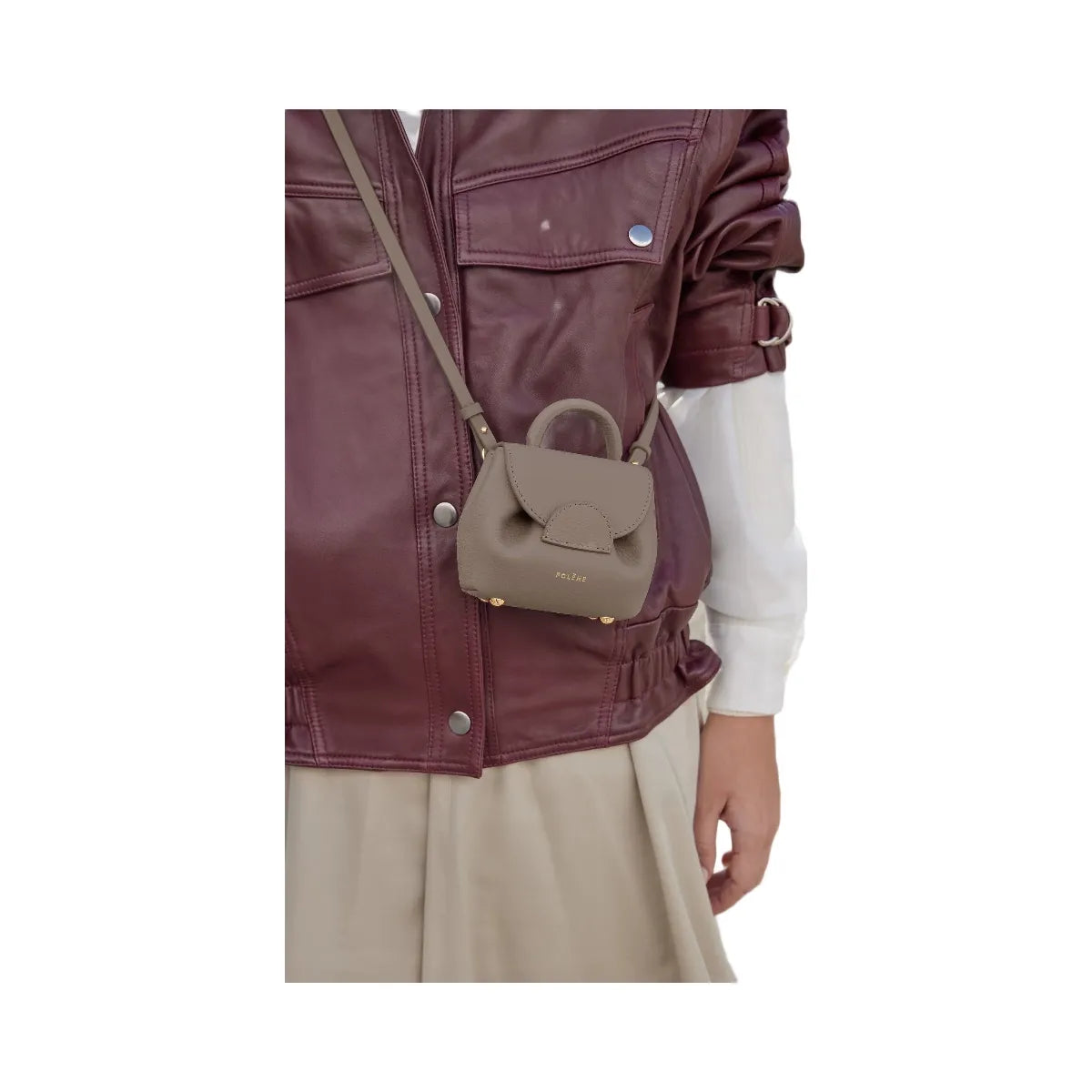 Polene Numero Un Micro Textured Taupe