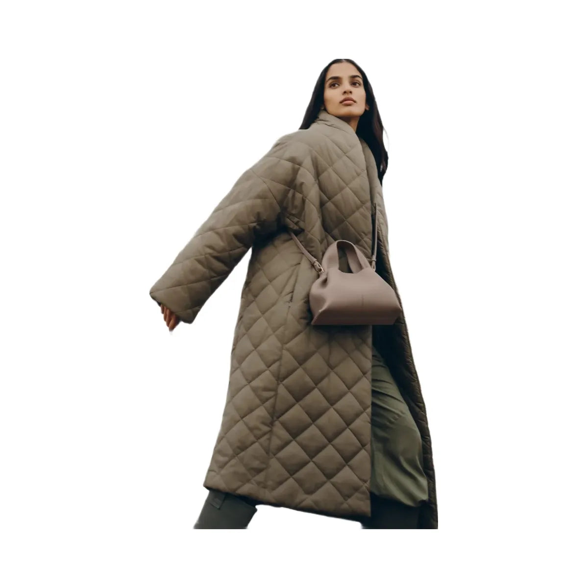 Polene Numero Neuf Mini Textured Taupe