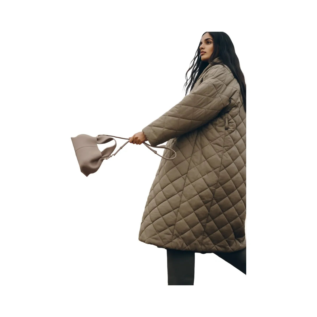 Polene Numero Neuf Mini Textured Taupe