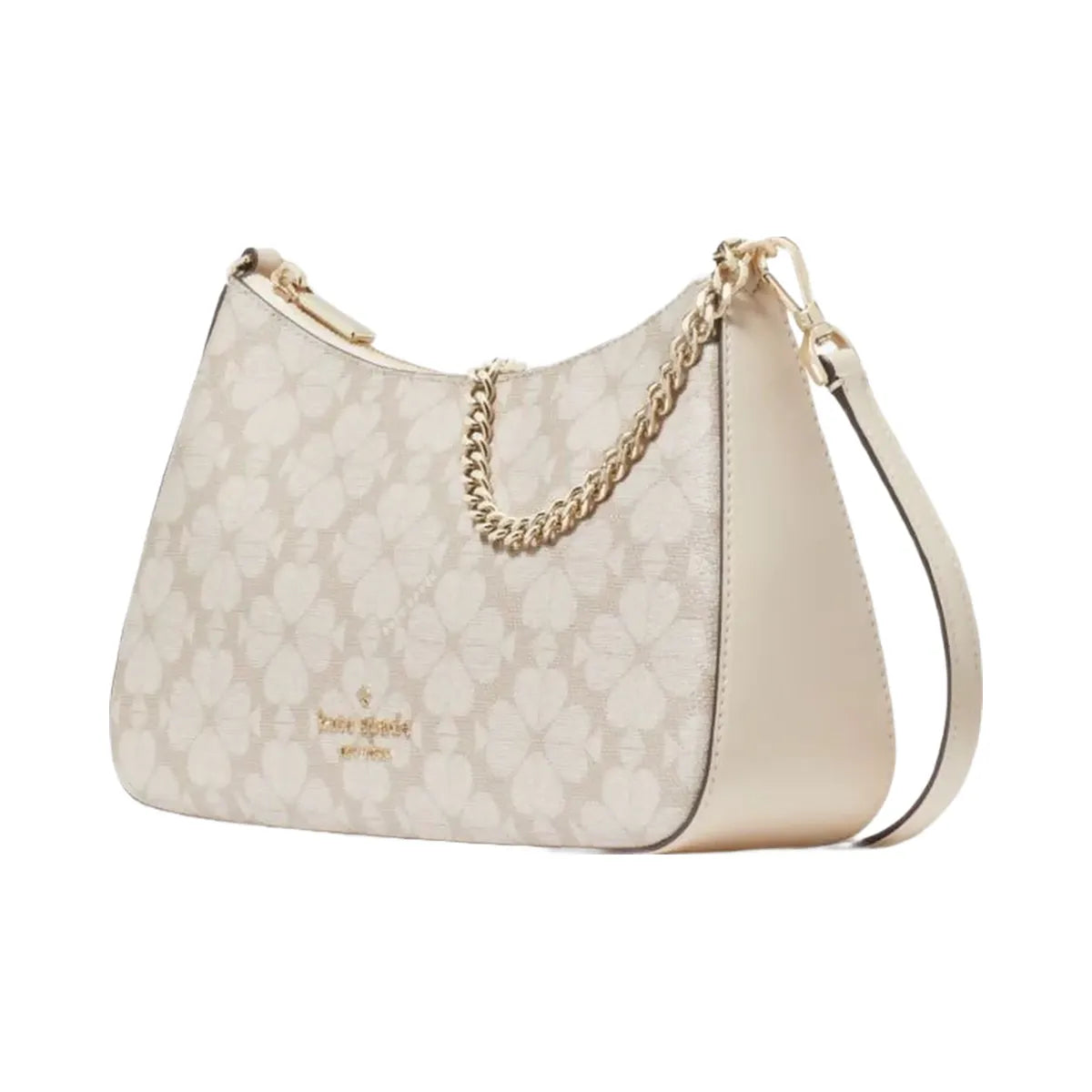 Kate Spade Signature Spade Flower Medium Convertible Crossbody Dark Beige Multi