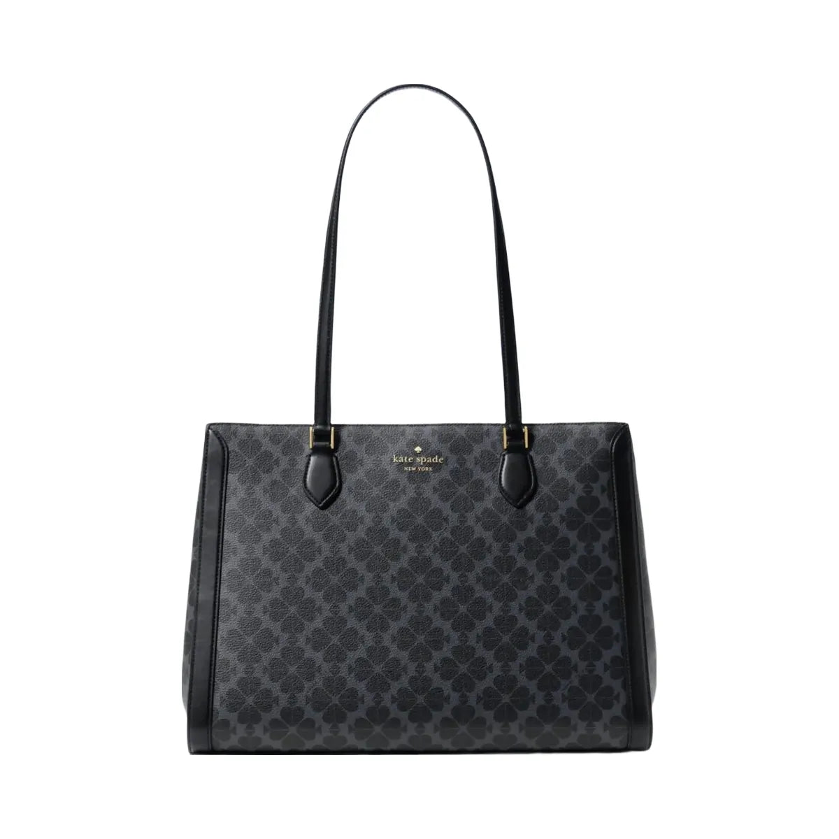 Kate Spade Signature Spade Flower East West Large Laptop Tote Black
