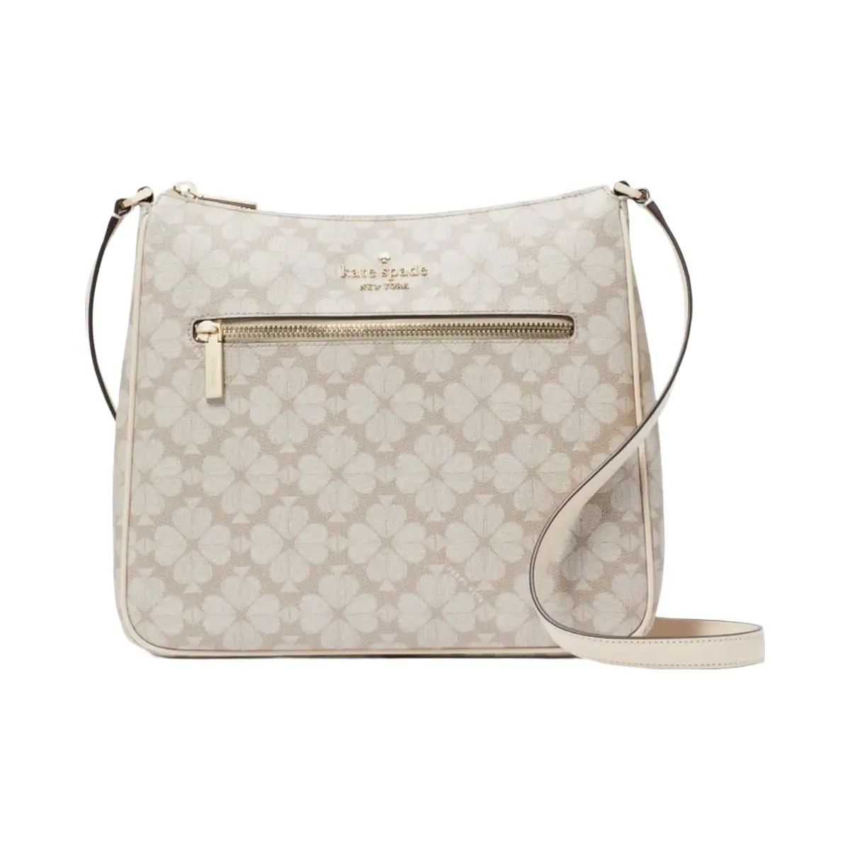 Kate Spade Signature Spade Flower Large Swingpack Crossbody Dark Beige Multi
