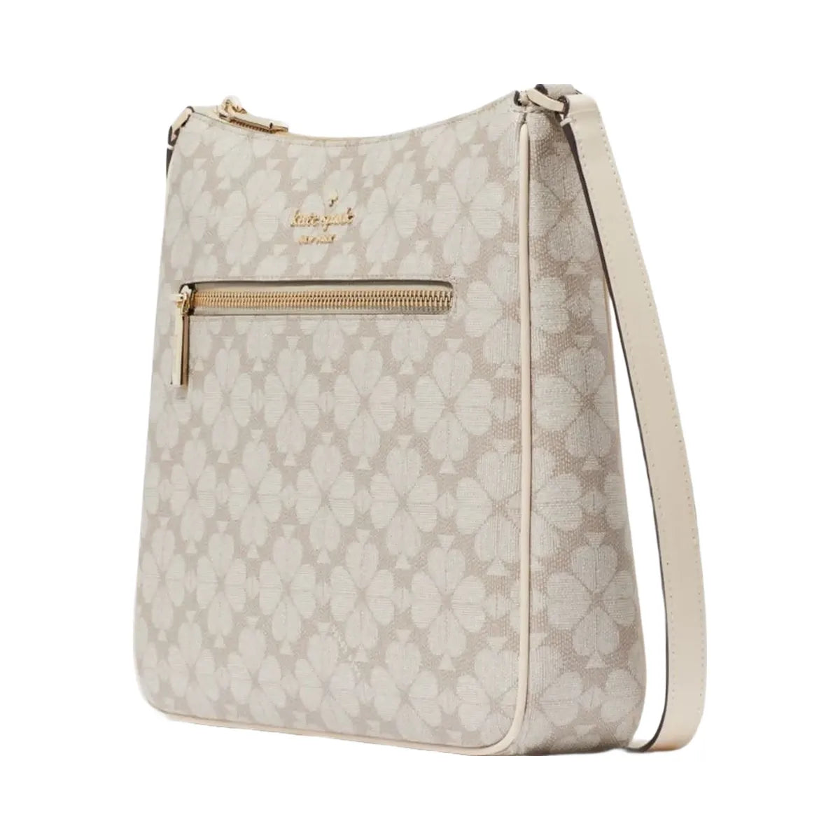 Kate Spade Signature Spade Flower Large Swingpack Crossbody Dark Beige Multi