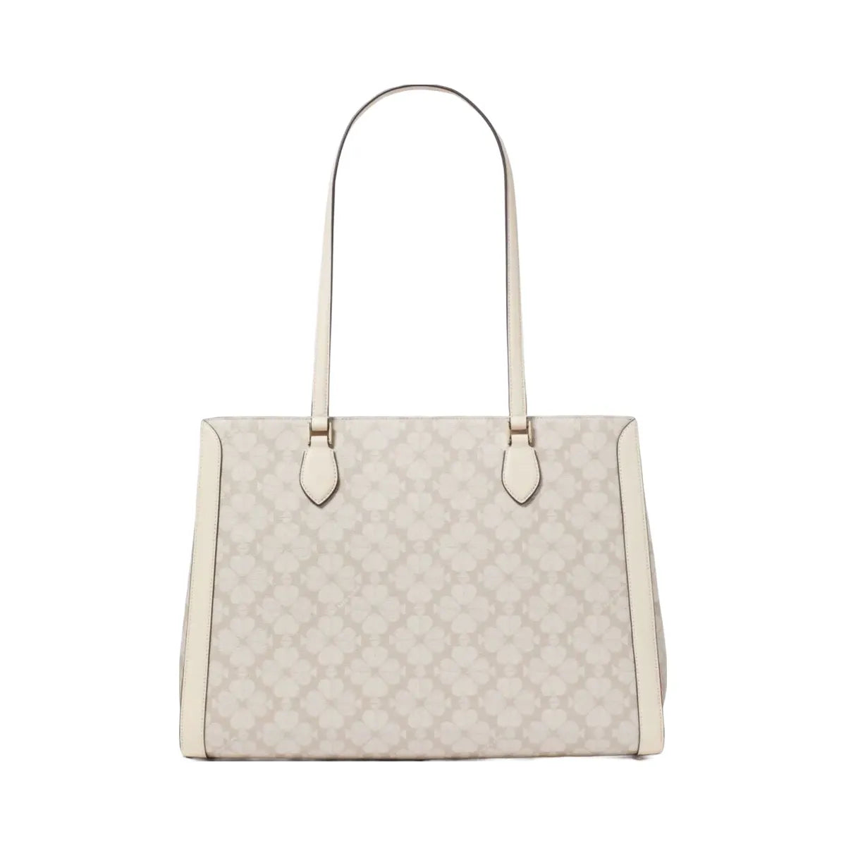 Kate Spade Signature Spade Flower East West Large Laptop Tote Dark Beige Multi