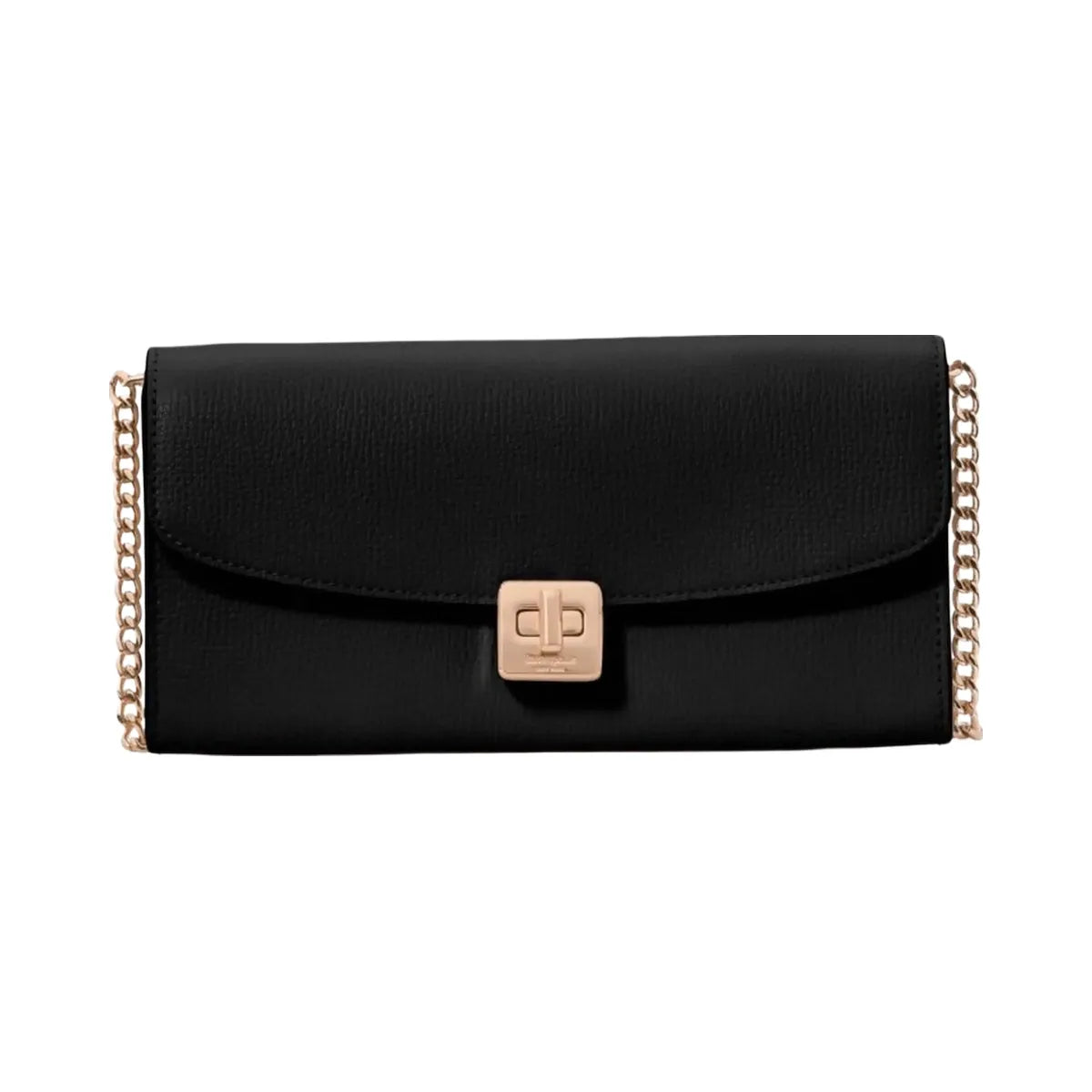 Kate Spade Phoebe Turnlock Wallet on chain Black