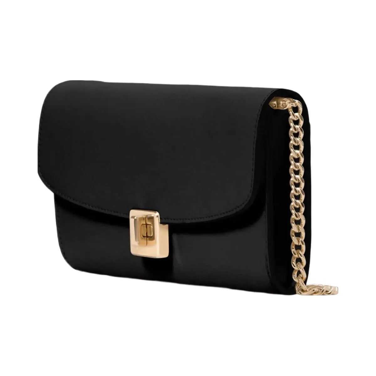 Kate Spade Phoebe Turnlock Wallet on chain Black