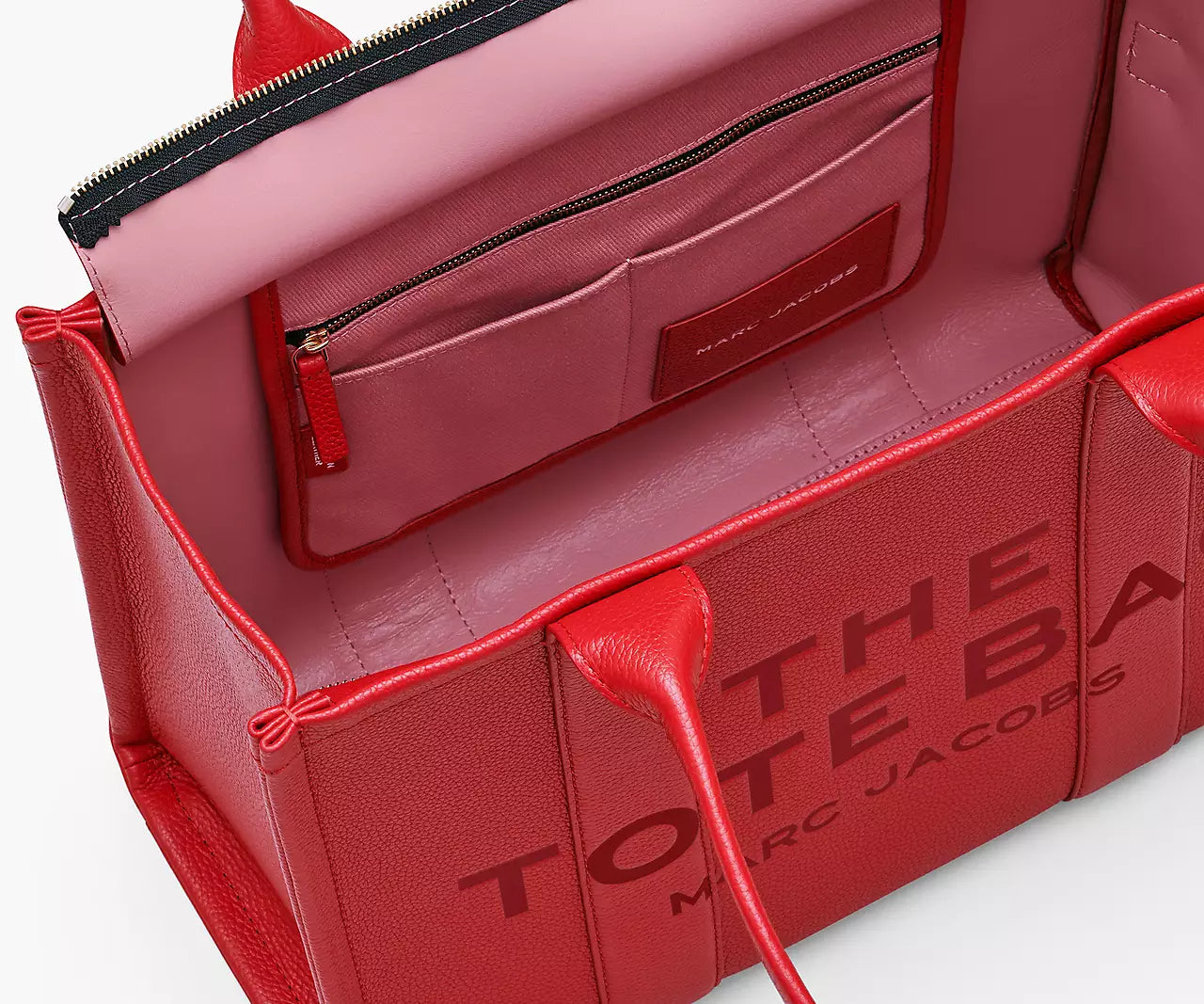 Marc Jacobs The Leather Large Tote Bag 'True Red'