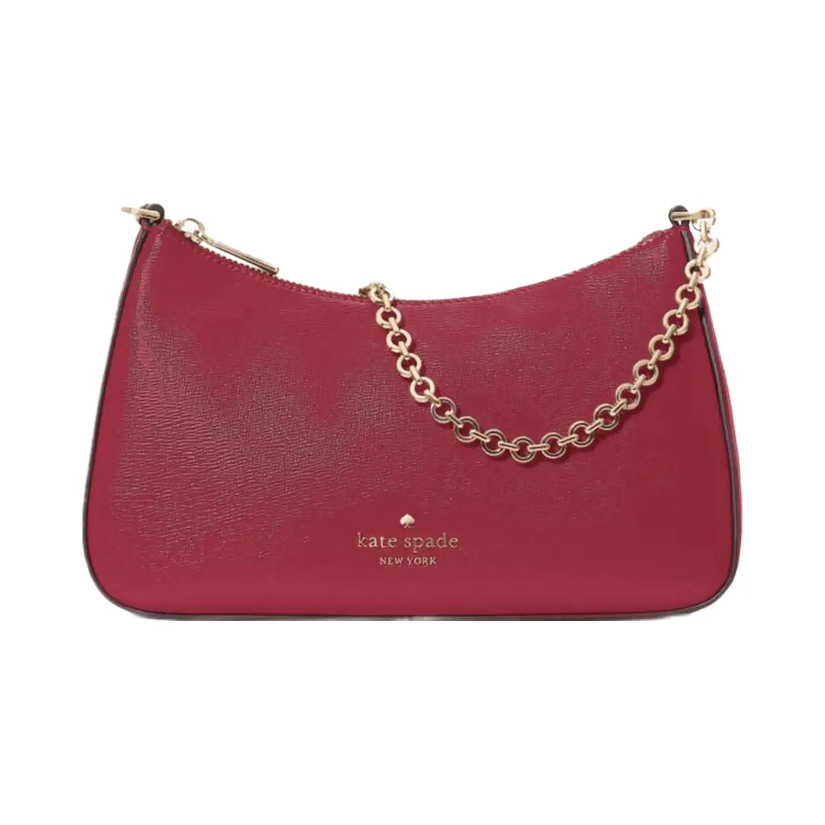 Kate Spade Margot Textured Patent Leather Convertible Crossbody Red Jam