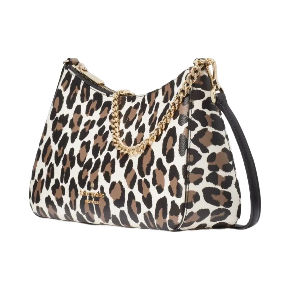Kate Spade Margot Spotted Leopard Medium Convertible Crossbody Cream Multi