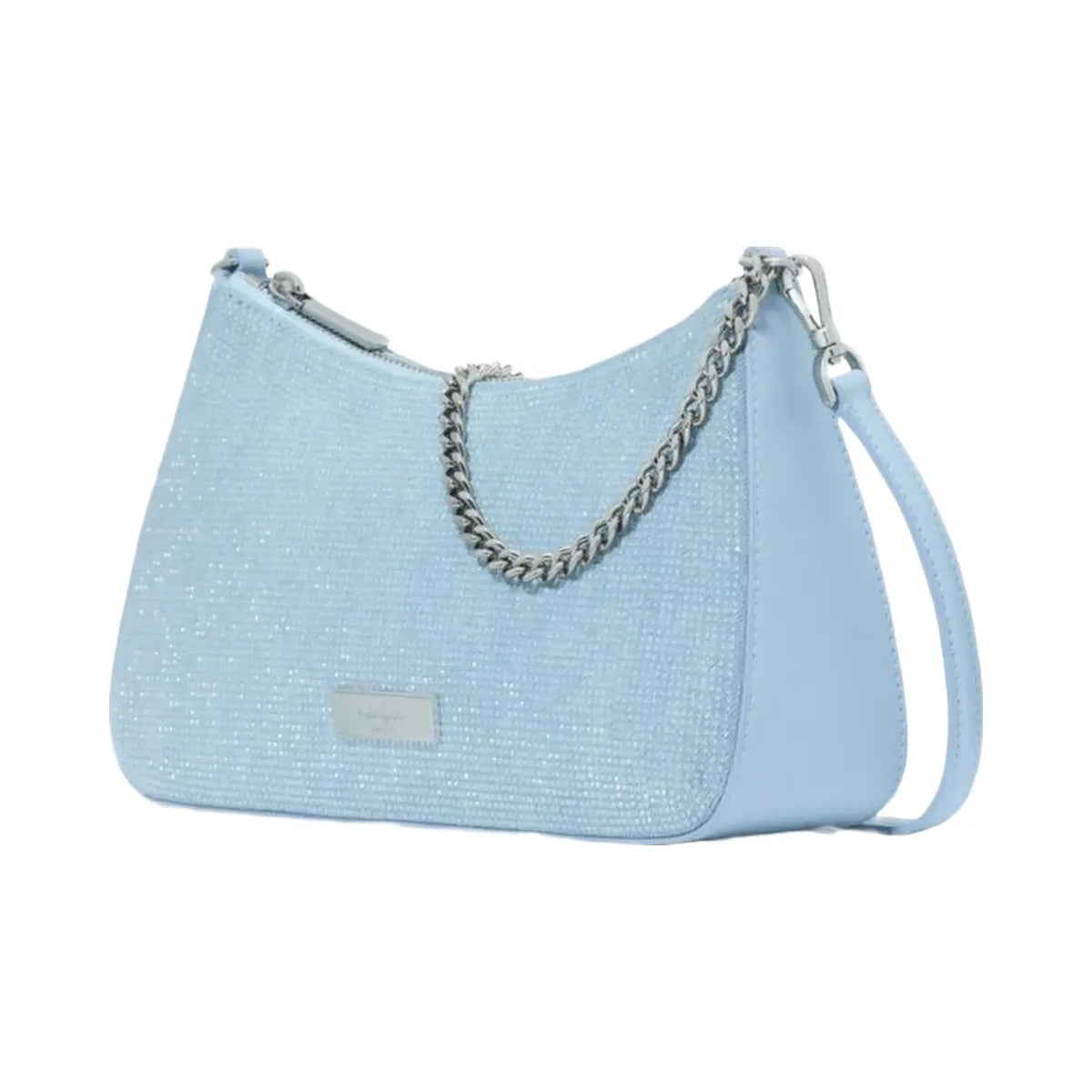 Kate Spade Margot Studded Denim Convertible Crossbody Blue Multicolor