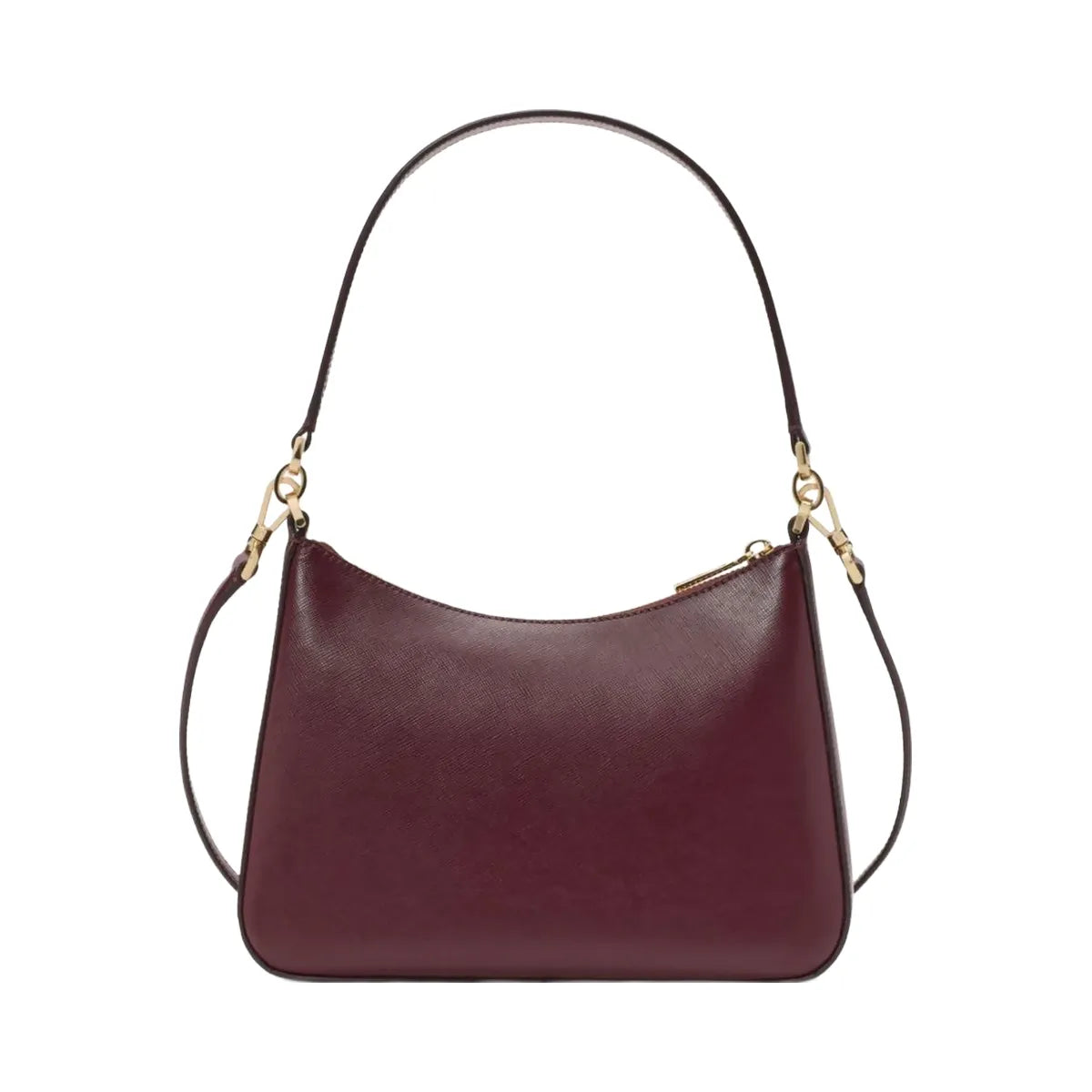Kate Spade Margot Floral Applique Shoulder Bag Dark Merlot