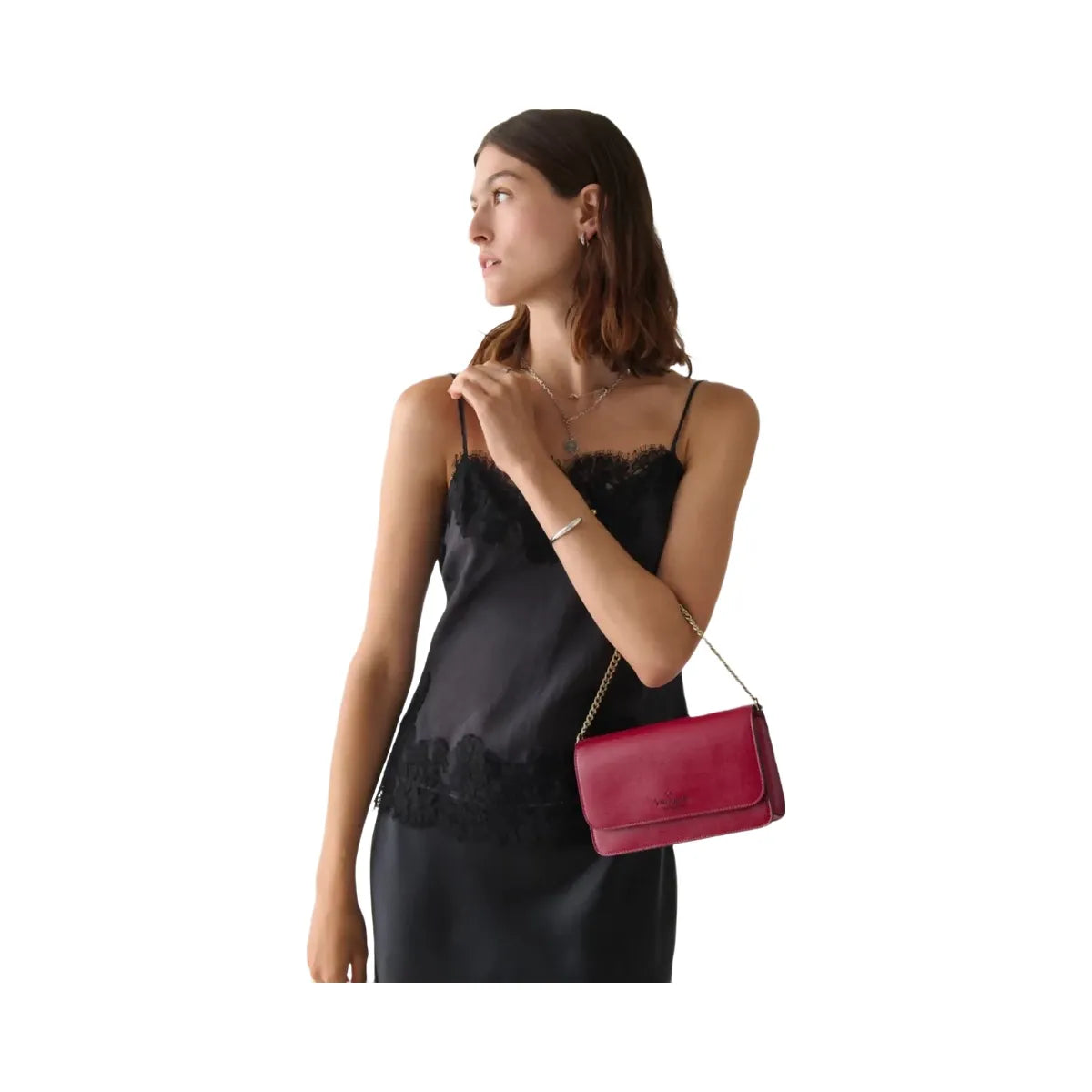 Kate Spade Madison Willow Mini Flap Crossbody Red Jam