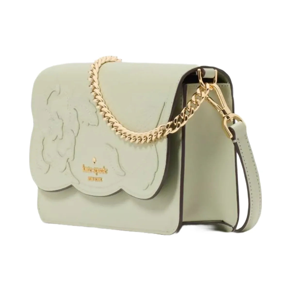 Kate Spade Madison Floral Applique Willow Mini Crossbody Sage Bundle