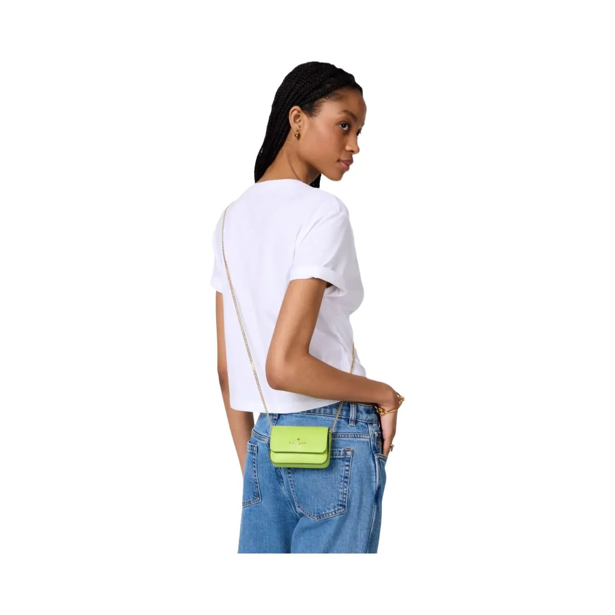 Kate Spade Madison Card Case Crossbody Grasshopper Green