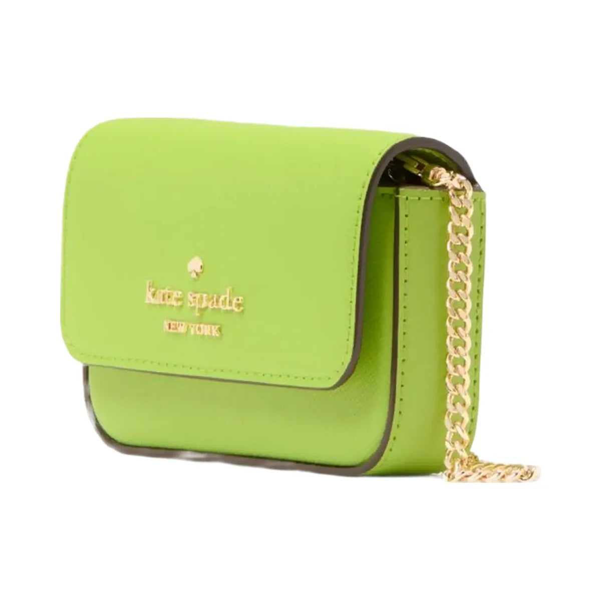 Kate Spade Madison Card Case Crossbody Grasshopper Green