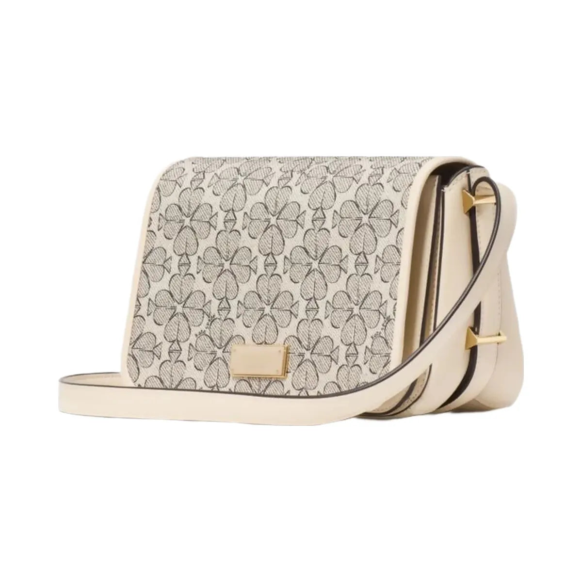 Kate Spade Liv Spade Flower Crossbody Bag Neutral Multi