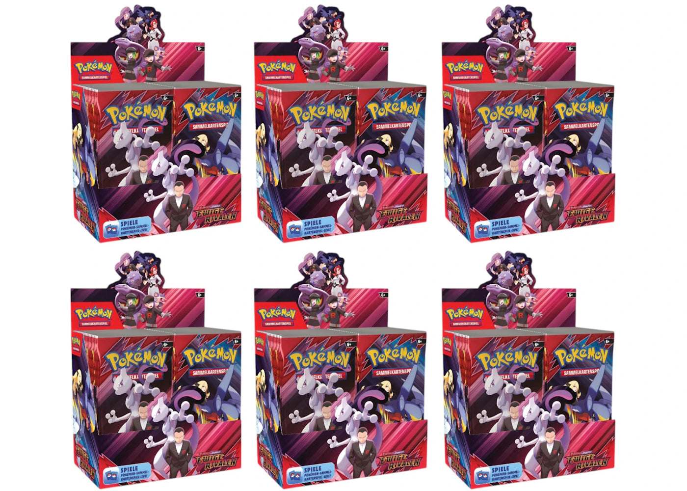 2025 Pokemon Scarlet & Violet Destined Rivals Booster Box 6X Lot German