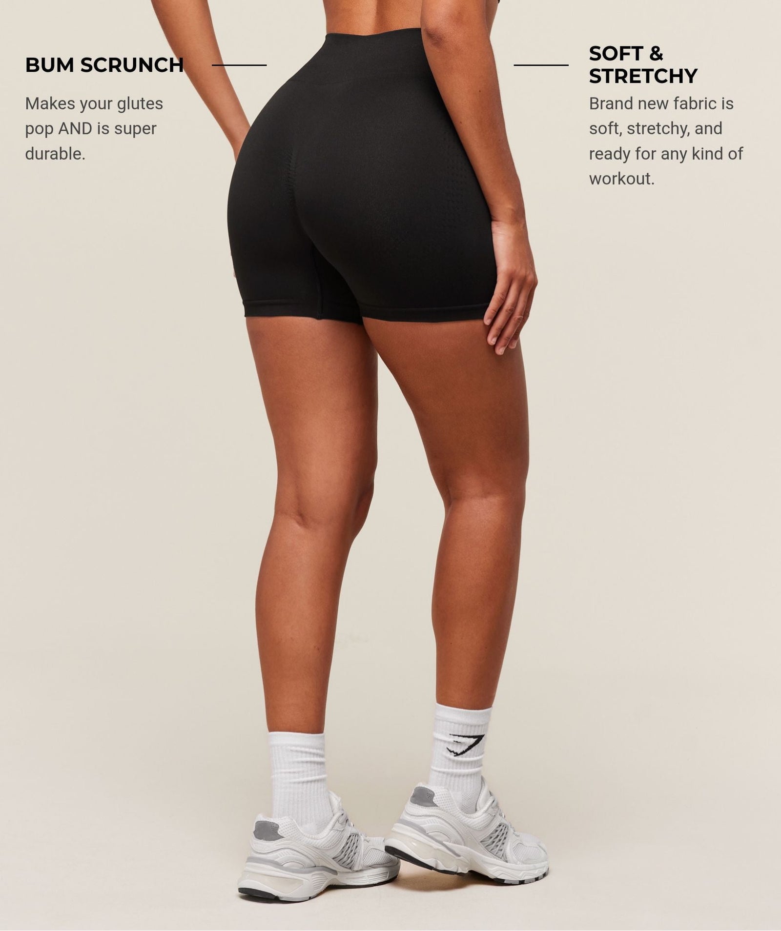 Women's Gymshark Vital Soft Shorts Black