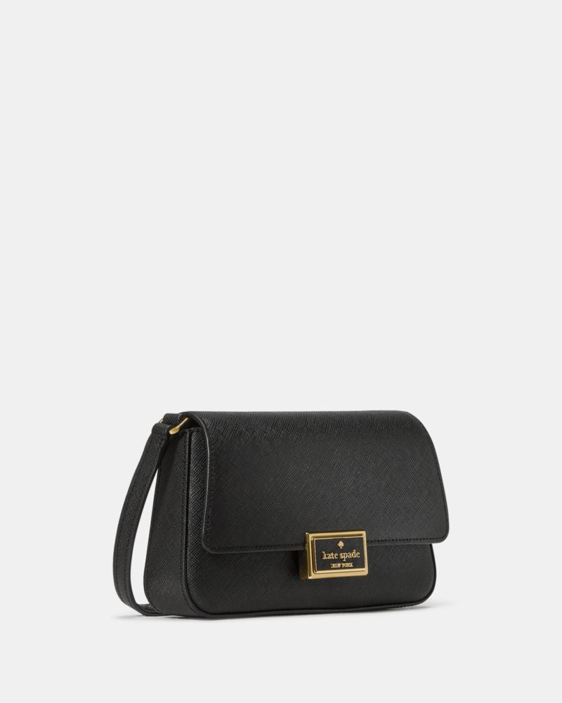KateSpade Reegan Mini Flap Crossbody Black