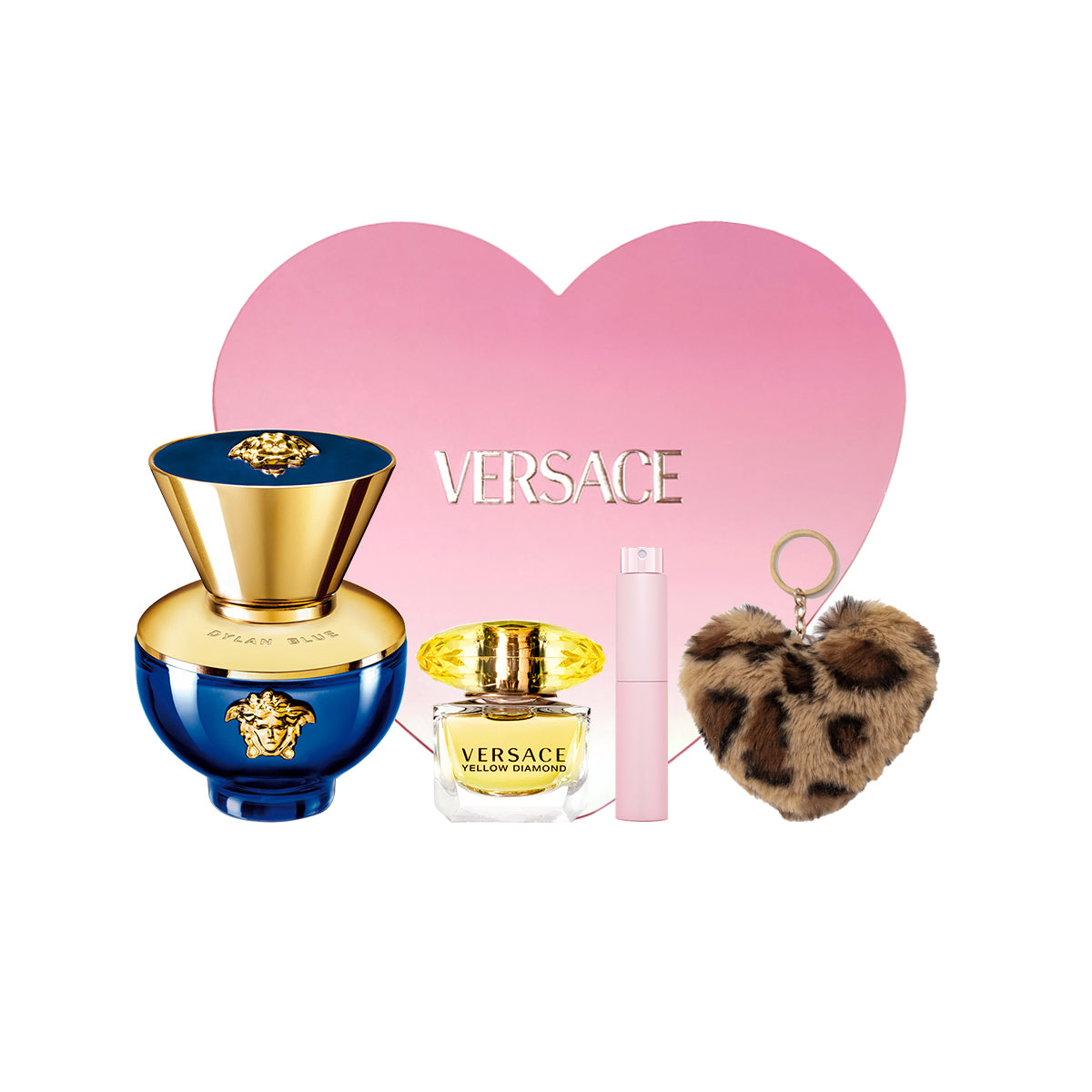 Versace Dylan Women S Perfume Heart Shaped Box Clothing Sets Eau De Parfum Edp Floral Fruity Woody 30Ml 50Ml 5Ml