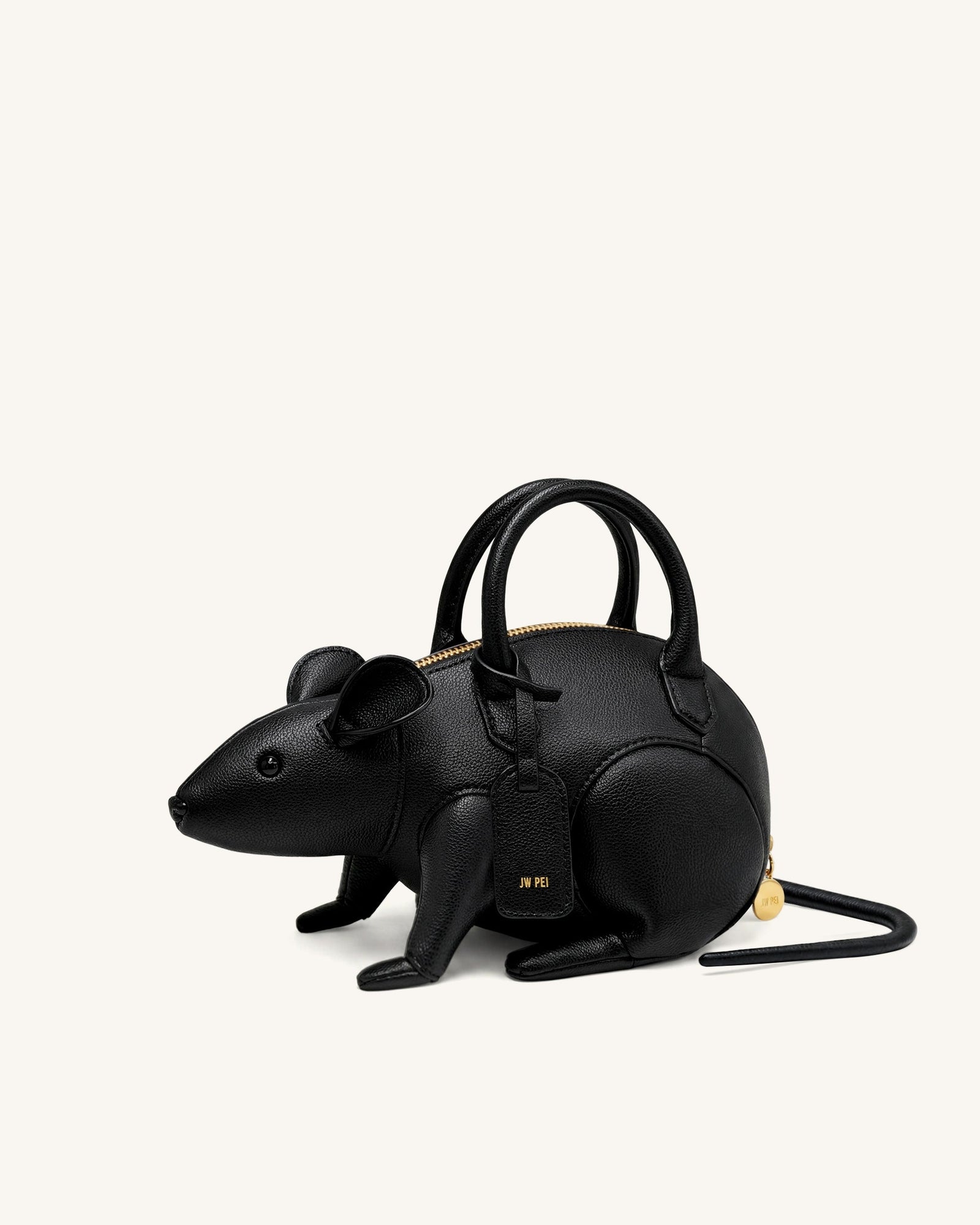 Mia Mouse Top Handle Bag - Dark Brown