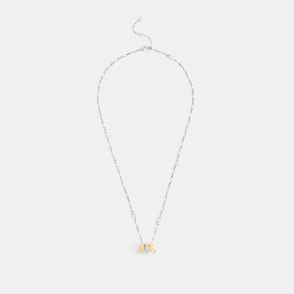Signet Ring Rondell Pendant Necklace