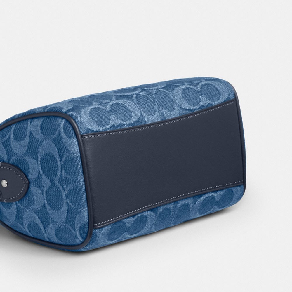 Mini Rowan Crossbody Bag In Signature Denim