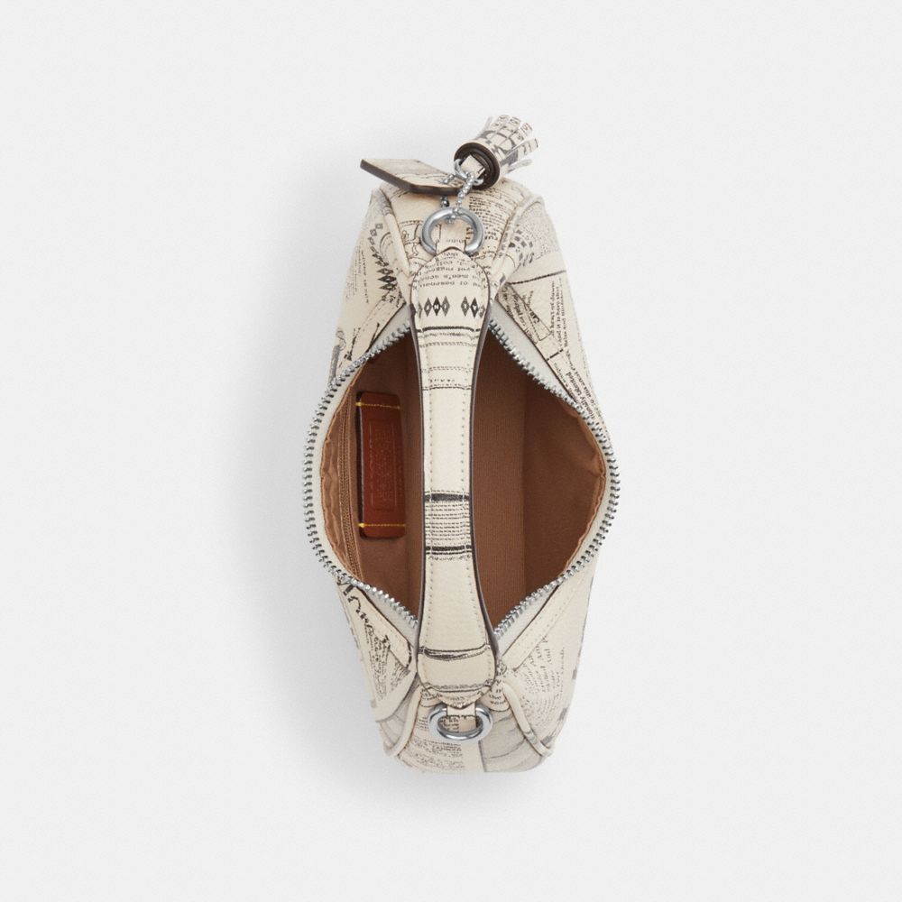 Carmen Mini Crossbody Bag With Newspaper Print