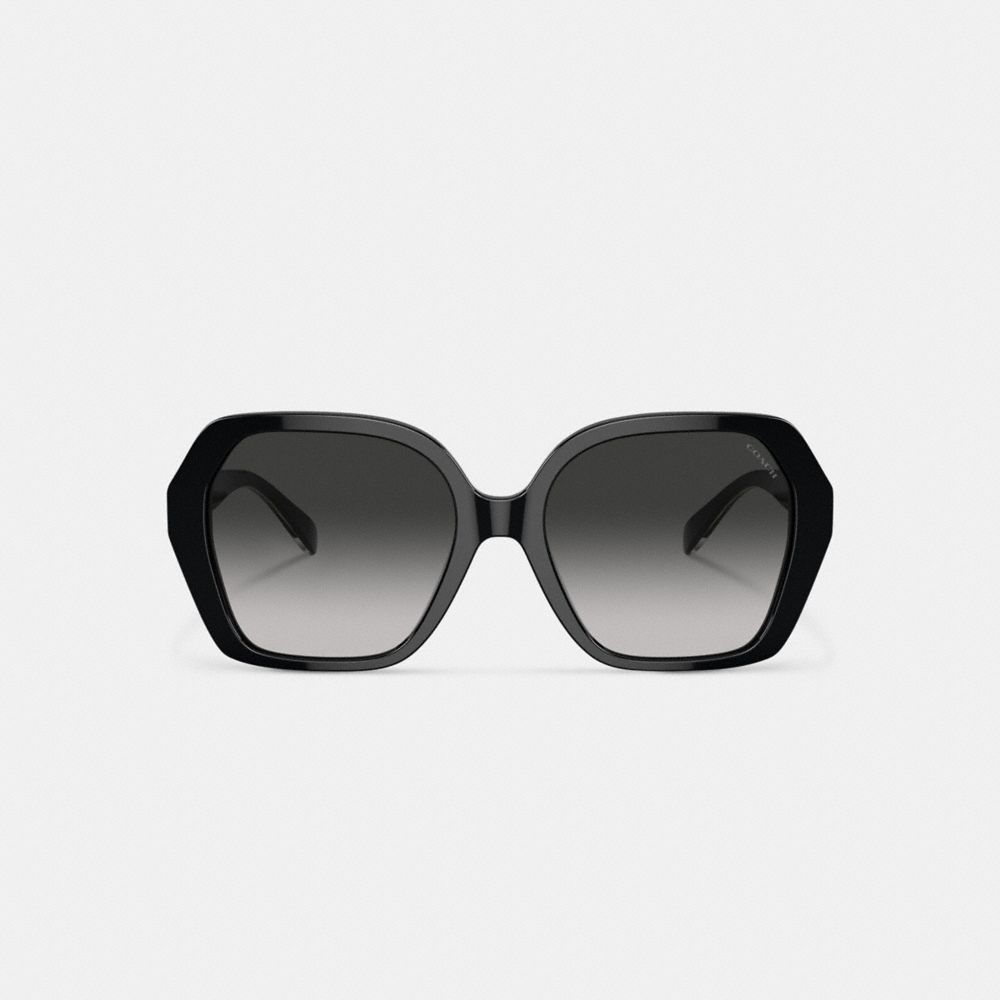 Signature Ombré Geometric Square Sunglasses