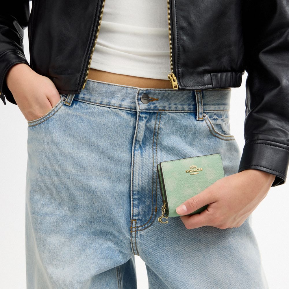 Snap Wallet With Floral Print