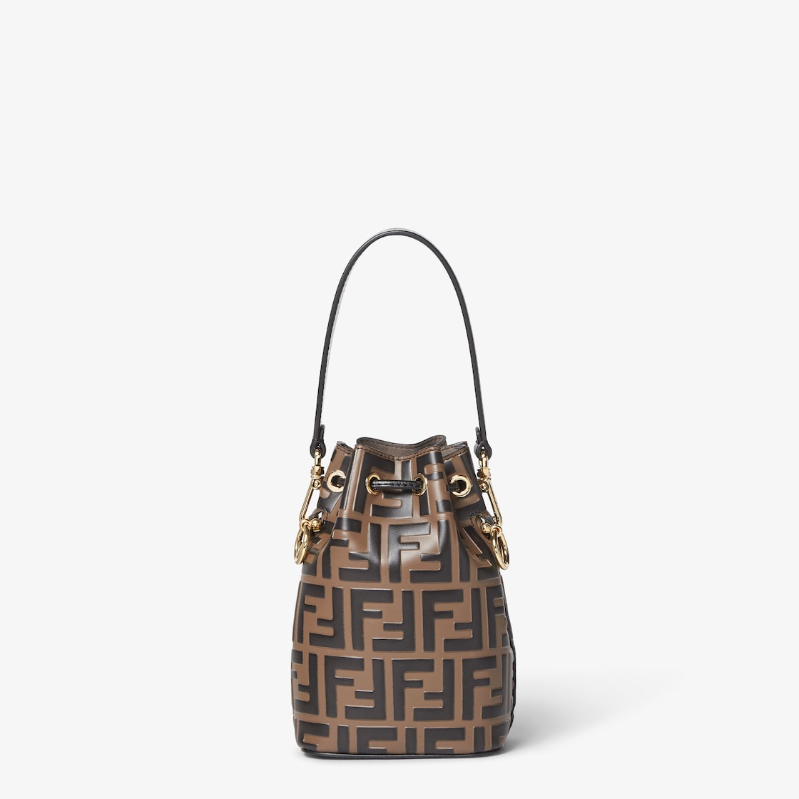Mon Tresor Brown leather mini-bag