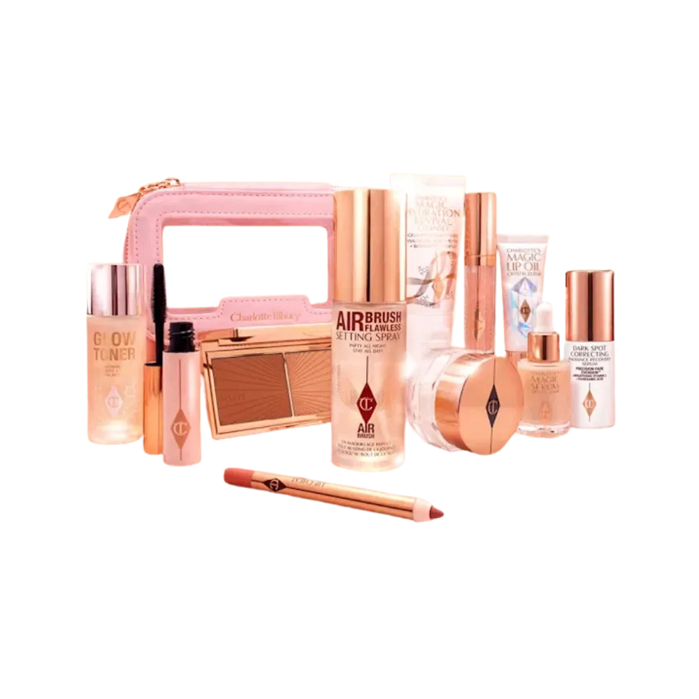 Charlotte Tilbury Mini Glow + Go Travel Beauty Bag