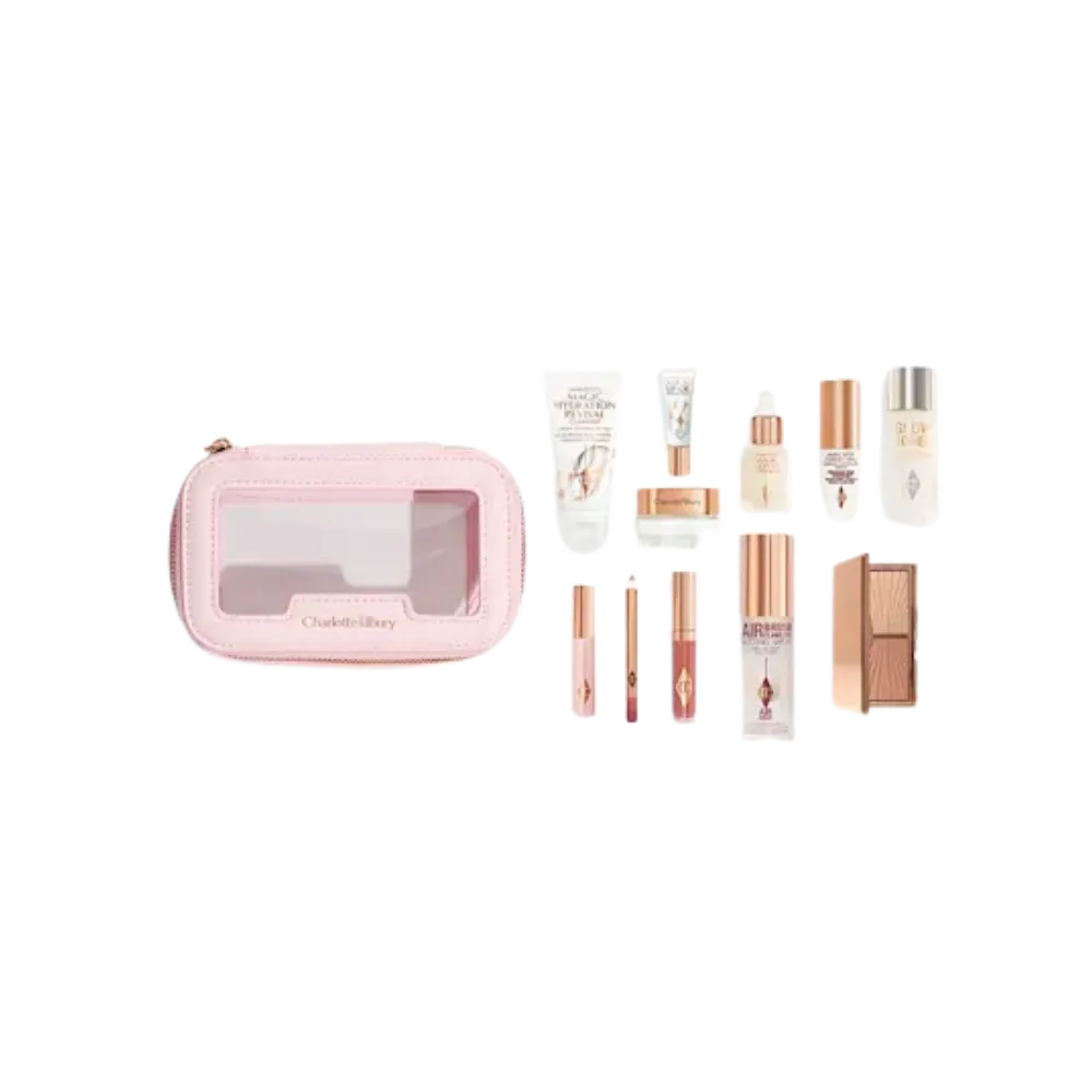 Charlotte Tilbury Mini Glow + Go Travel Beauty Bag