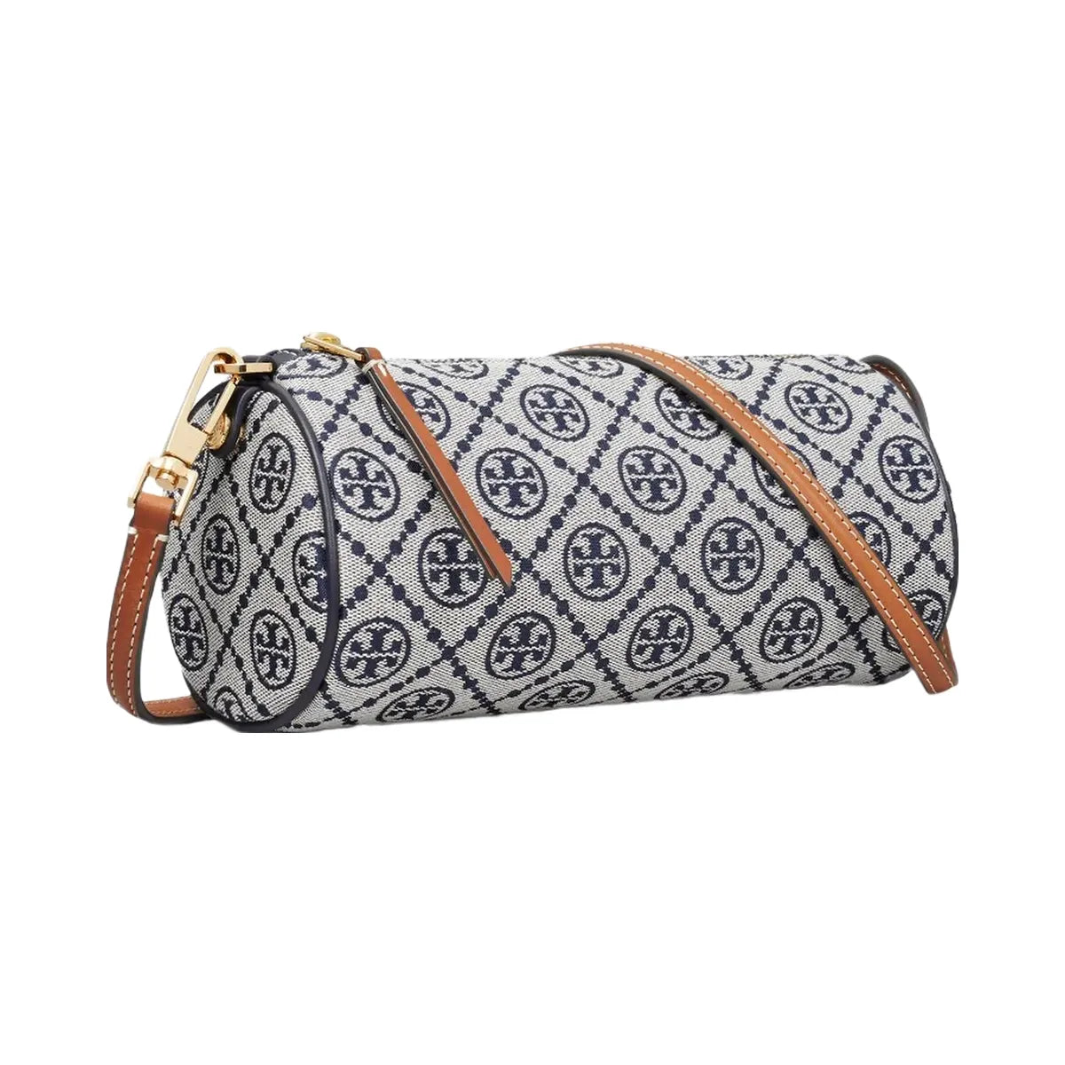 Tory Burch T Monogram Cylinder Bag Tory Navy