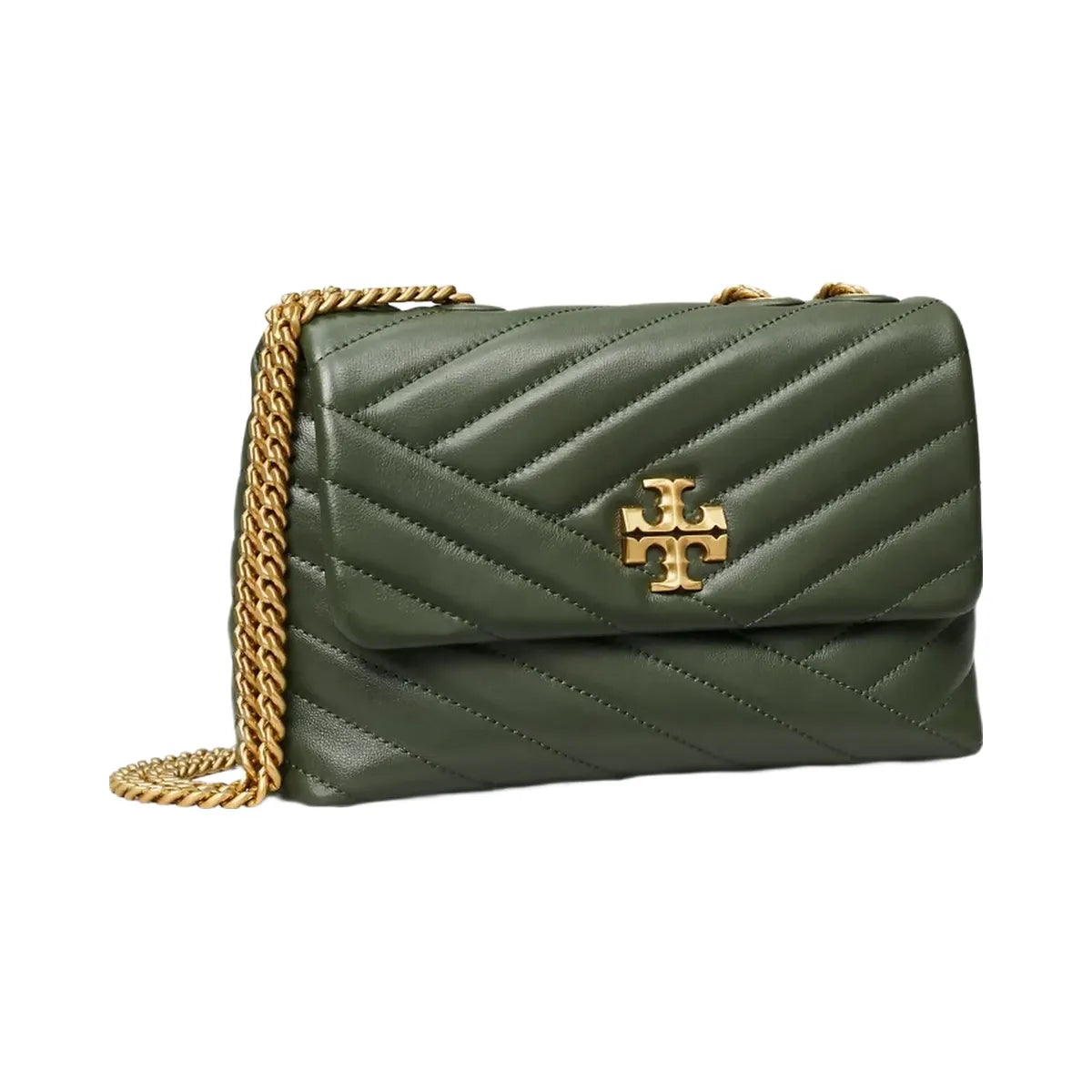 Tory Burch Small Kira Chevron Shoulder Bag SYCAMORE
