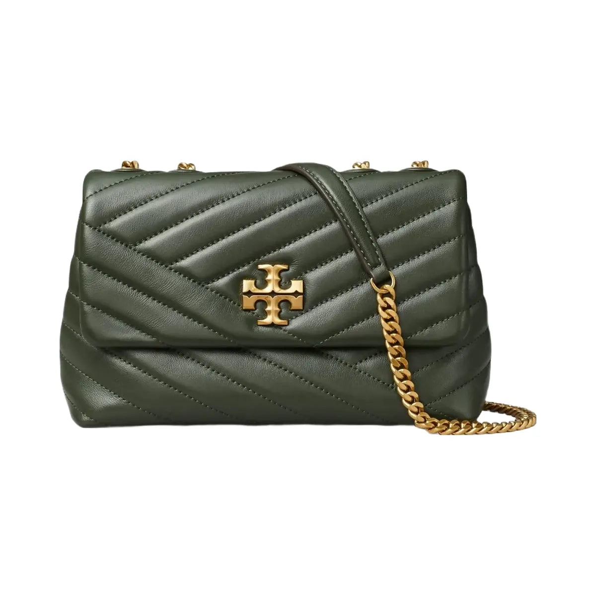 Tory Burch Small Kira Chevron Shoulder Bag SYCAMORE