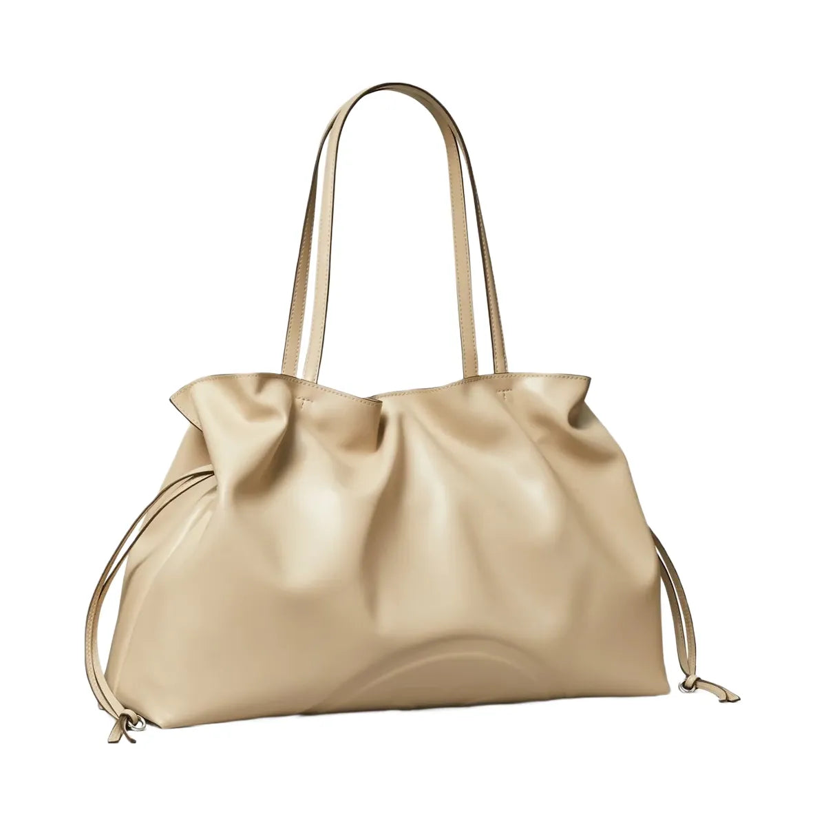Tory Burch Ella natuura Drawstring Tote Light Stone